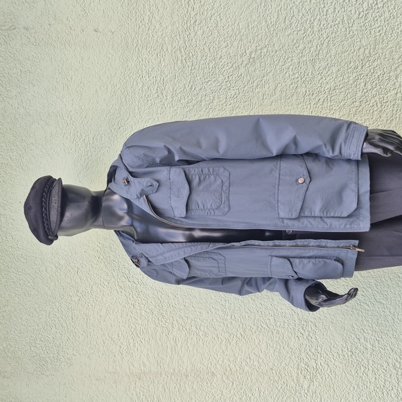 Lands' End (India) Men's Slate Gray Multi-Pocket Military Style Hooded Jacket - Picture 1 of 17